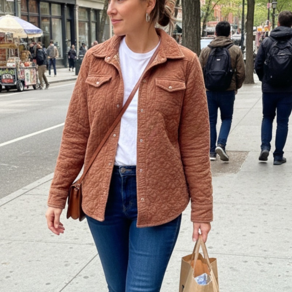 Vintage sag harbor Corduroy Buttoned Front Shacket. Size S